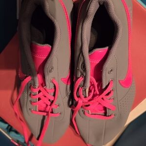 Nike Shock Gray and Pink Athletic Shoes